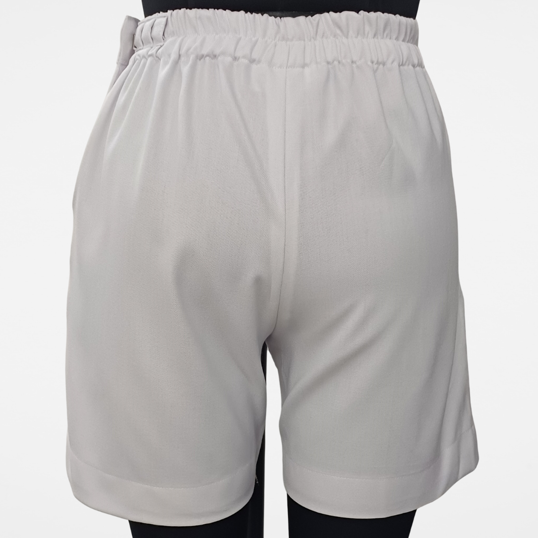 SISHYA GIRLS SPUN SHORTS - WHITE