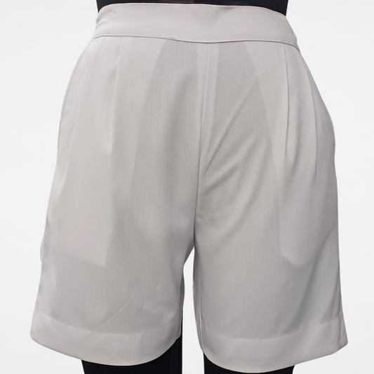 SISHYA GIRLS SPUN SHORTS - WHITE